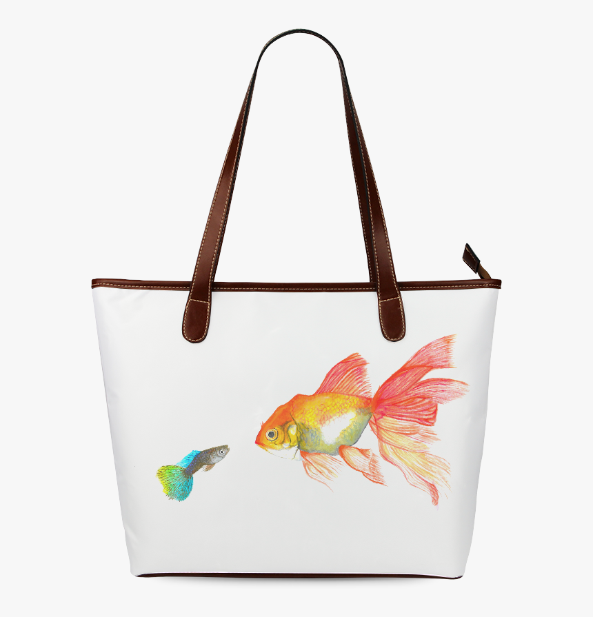 Big Fish Small Fish Shoulder Tote Bag - Shoulder Bag, HD Png Download, Free Download