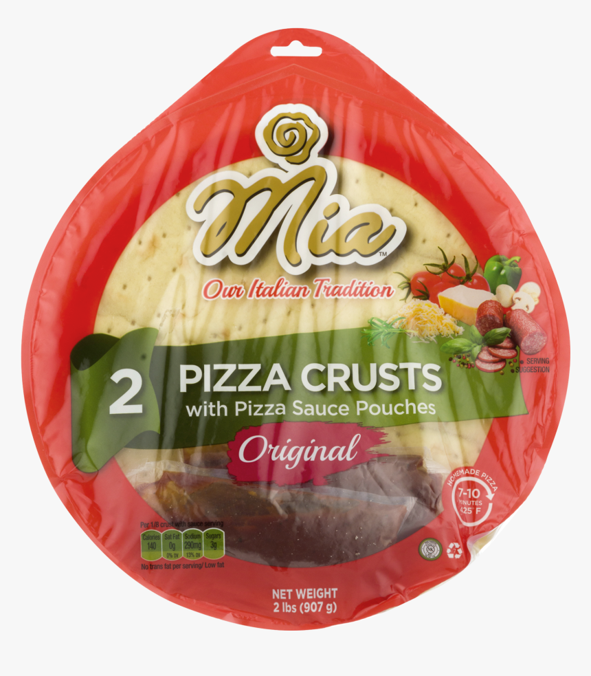 Mia Pizza Crusts With Pizza Sauce Original, HD Png Download, Free Download