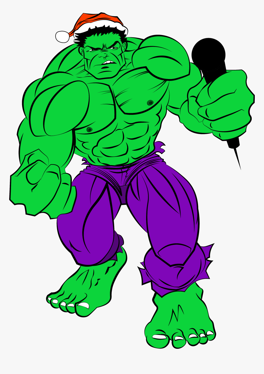 Hulk Clipart Line - Hulk Christmas Png, Transparent Png, Free Download