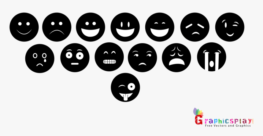 Transparent Funny Png Images - Black And White Whatsapp Emoji, Png Download, Free Download