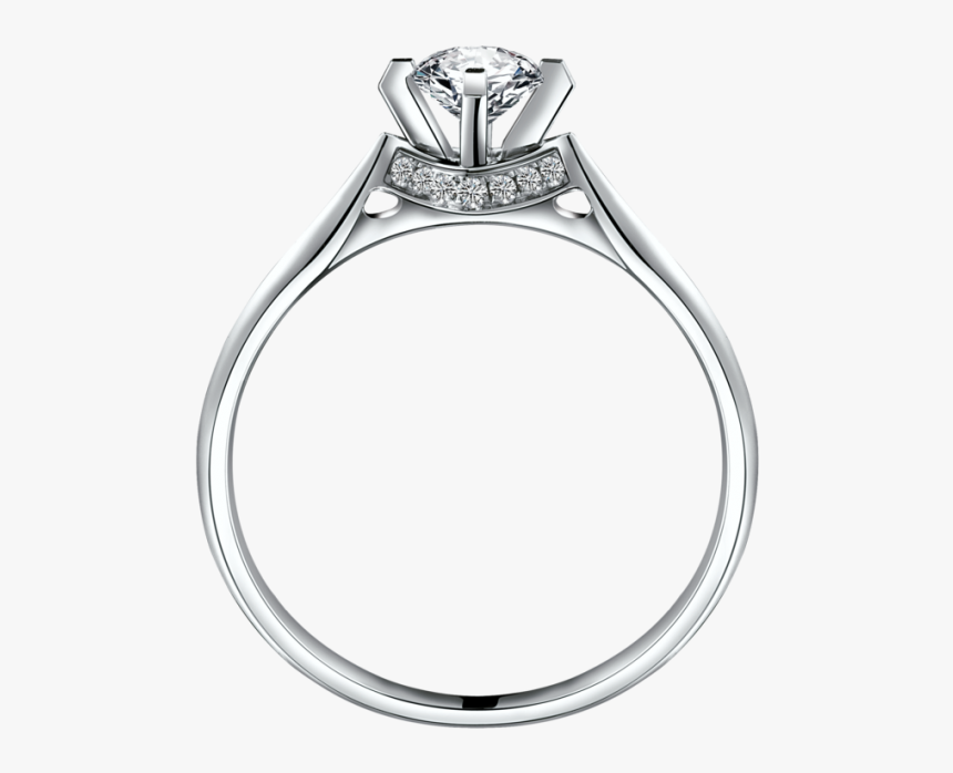 Silver Ring With Diamond Png Image - Transparent Background Diamond Ring Png, Png Download, Free Download