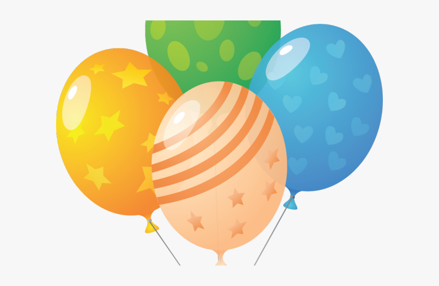 Golden Clipart Real Balloon - Birthday Icon Balloon, HD Png Download, Free Download