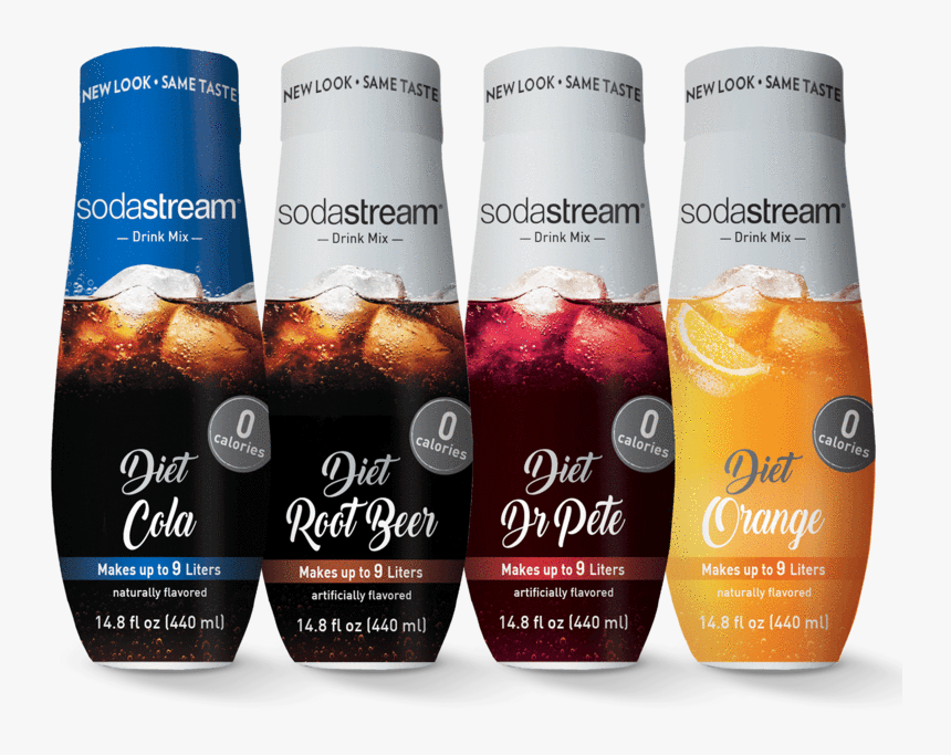 Diet Fountain Style Sparkling Drink Mix Variety Pack - Bottle, HD Png Download, Free Download