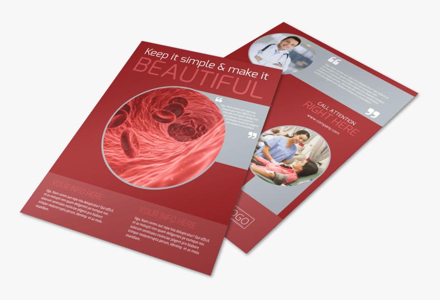 Blood Drive Flyer Template Preview - Brochure, HD Png Download, Free Download