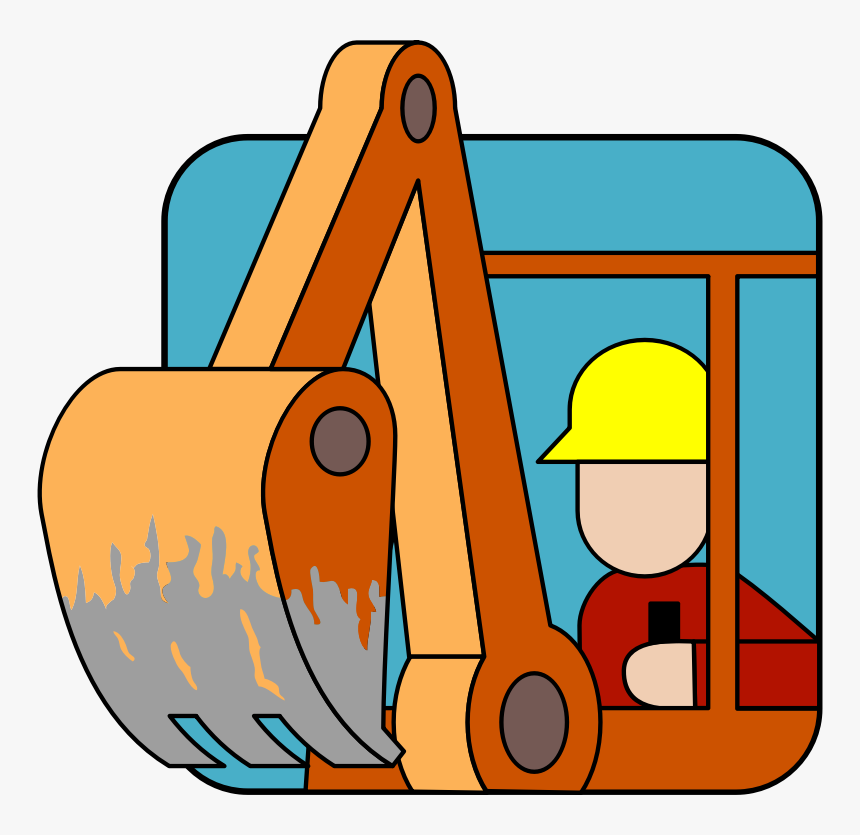 Angle,area,text - Excavator Clipart Digger Png, Transparent Png, Free Download