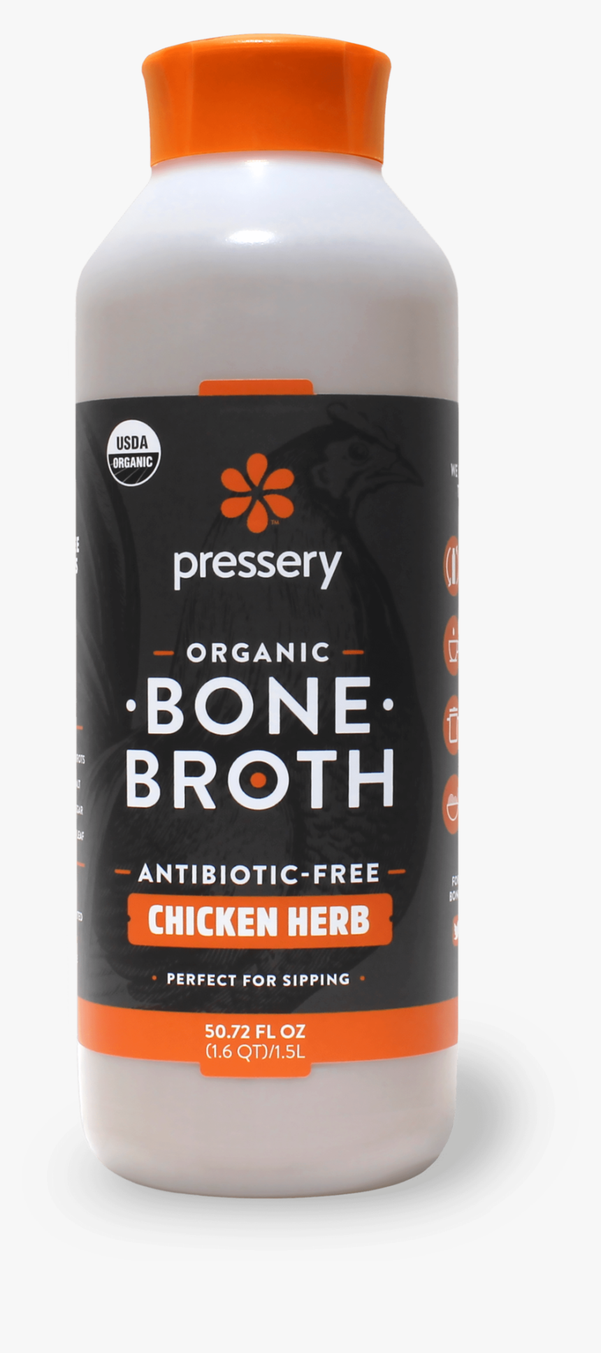 Chicken Broth 50 Tall-min - Pressery Bone Broth, HD Png Download, Free Download