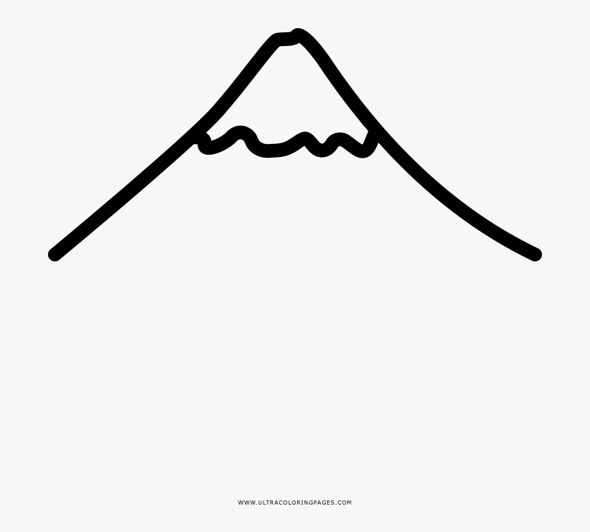 Mount Fuji Coloring Page Hd Png Download Kindpng