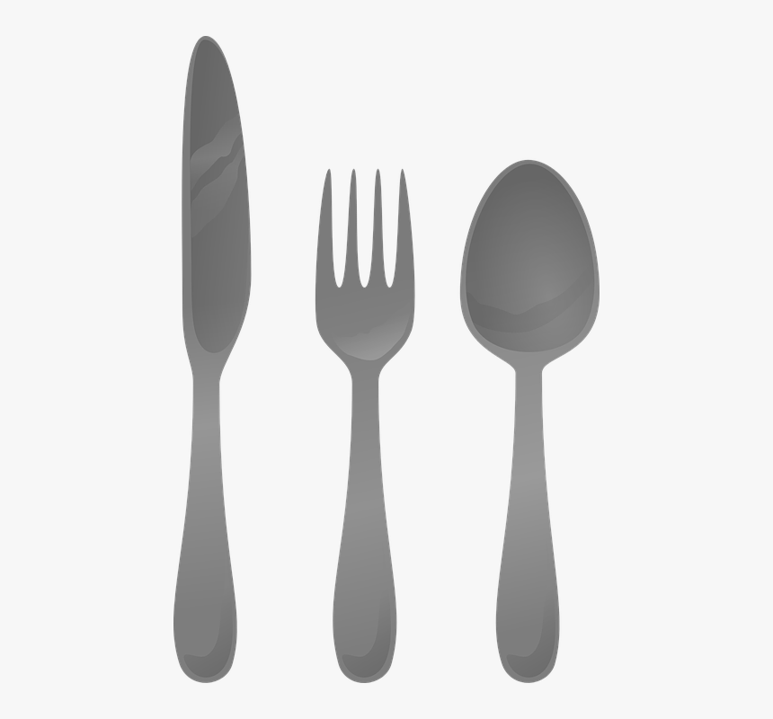 Utensil,household Silver - Plastic Utensils Clipart, HD Png Download, Free Download