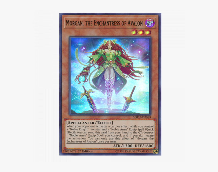 Yugioh Morgan Enchantress Of Avalon, HD Png Download, Free Download