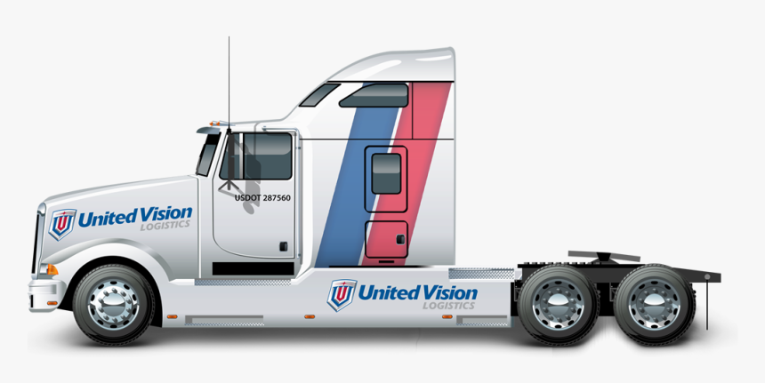 Uvl Truck Mock-up Lateral View White - Diesel Commercial Vehicle With Exhaust System, HD Png Download, Free Download