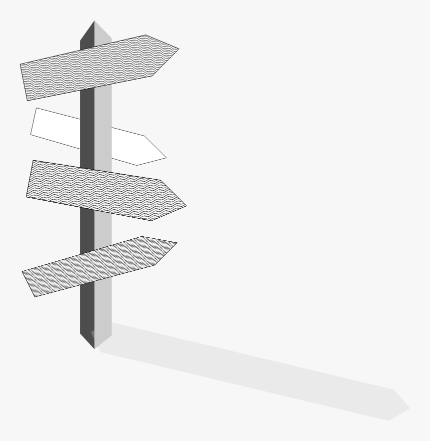 Clipart - Signpost - Sign Post Transparent, HD Png Download, Free Download