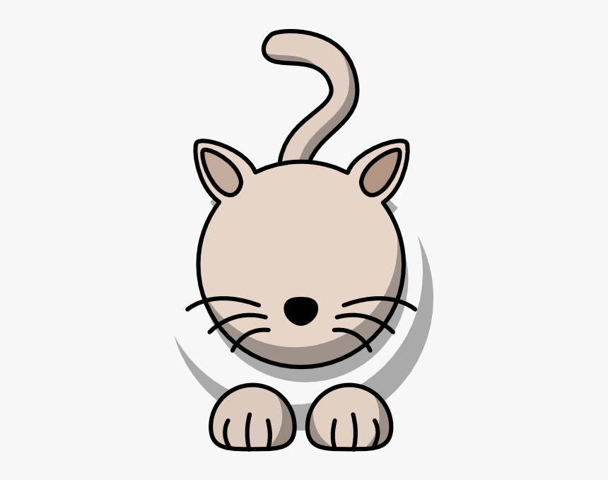 Download Grey Cat Svg Clip Arts Cartoon Cat Clipart Free Hd Png Download Kindpng