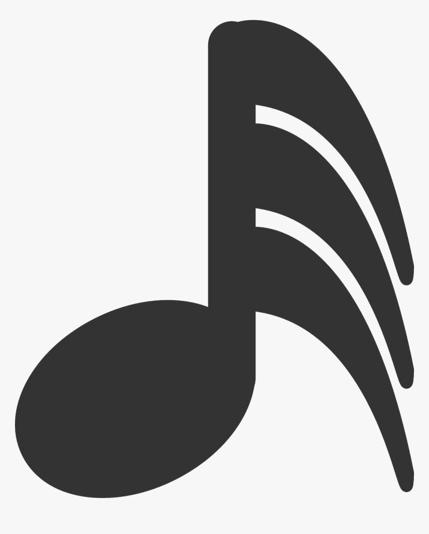 Transparent Music Notes Silhouette Png - 30 Second Note, Png Download, Free Download