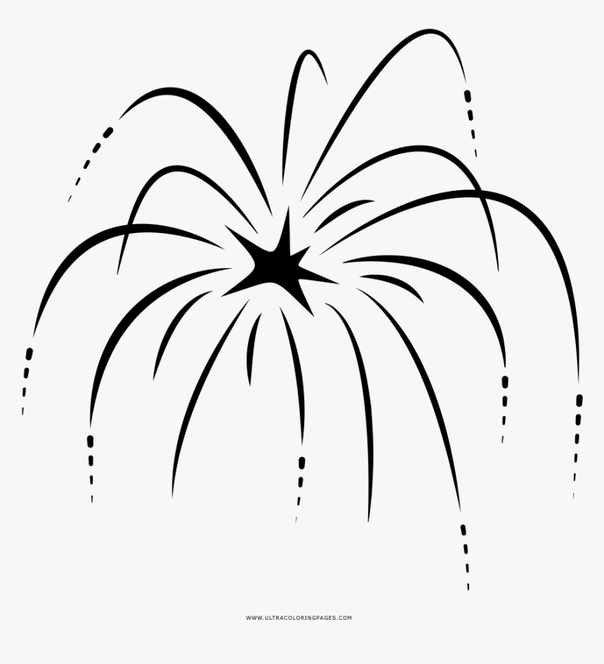 desenho de silhueta de fogo de artifício 15268630 PNG