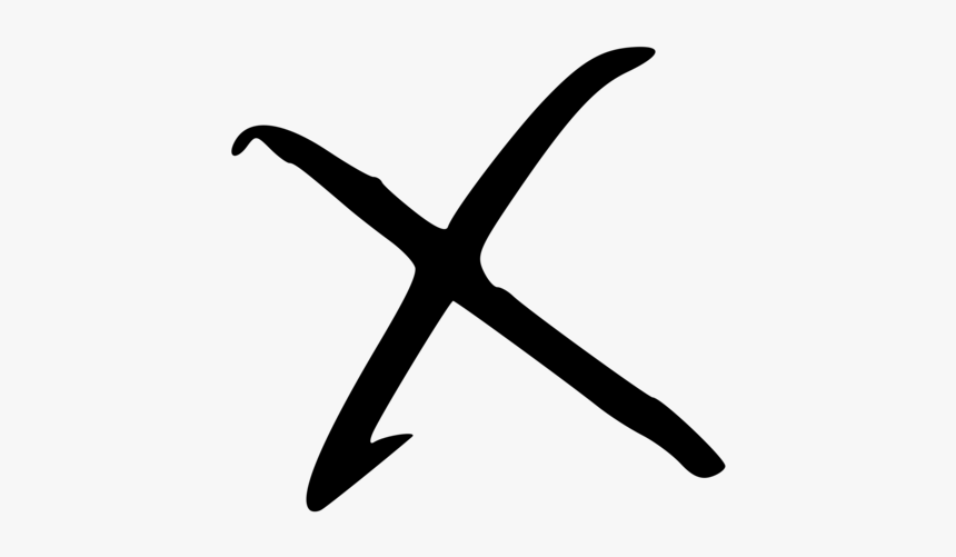 Angle,starfish,symbol - Letter X Png, Transparent Png, Free Download