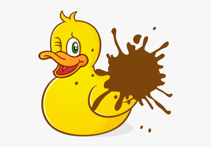 Splat Quack Go - Rubber Duckie Cartoon, HD Png Download, Free Download