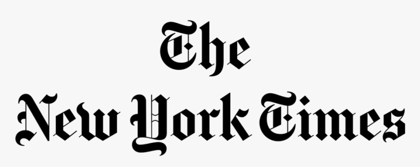 the new york times logo white