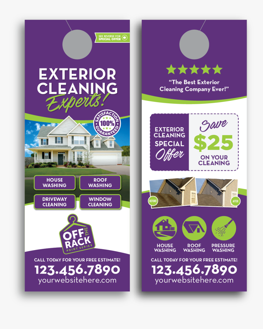 Door Hanger Carpet Cleaning Template, HD Png Download, Free Download