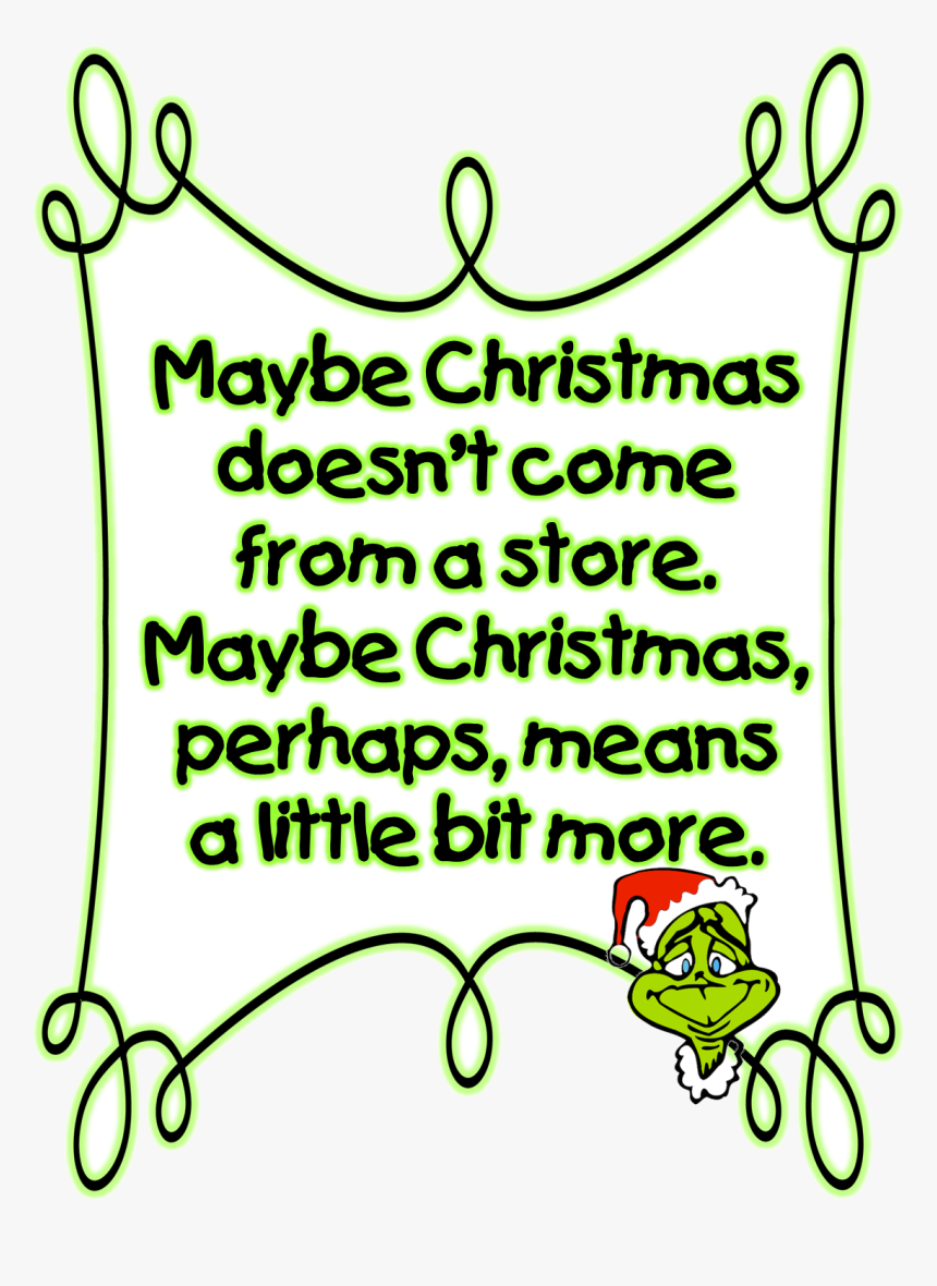 Grinch Clipart Stole Christmas Qoates Transparent Png - Grinch Christmas Clipart, Png Download, Free Download