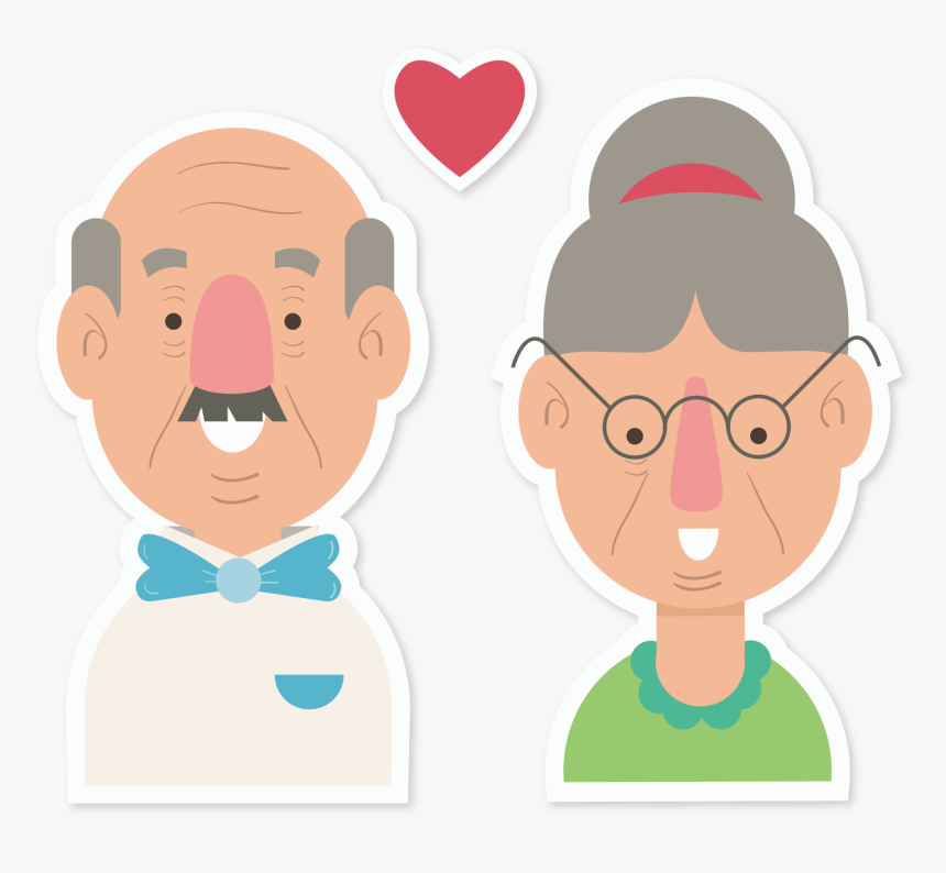 Couple Art An Old Transprent Png Free Cartoon - Person Free Cartoon Png, Transparent Png, Free Download