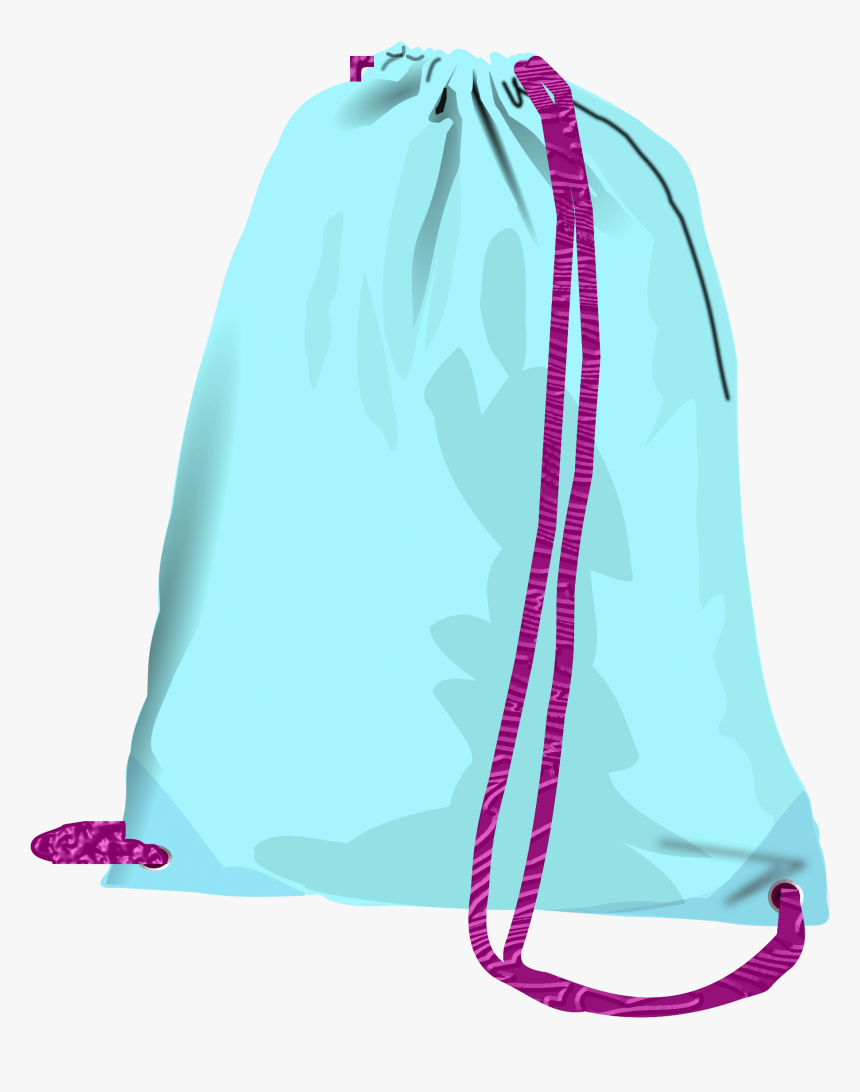 Duffel Bag Clipart - String Bag Png Clipart, Transparent Png, Free Download