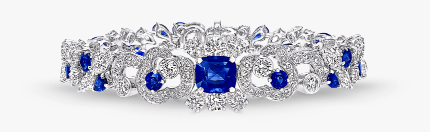 A Graff Nuage Sapphire And Diamond Bracelet, HD Png Download, Free Download