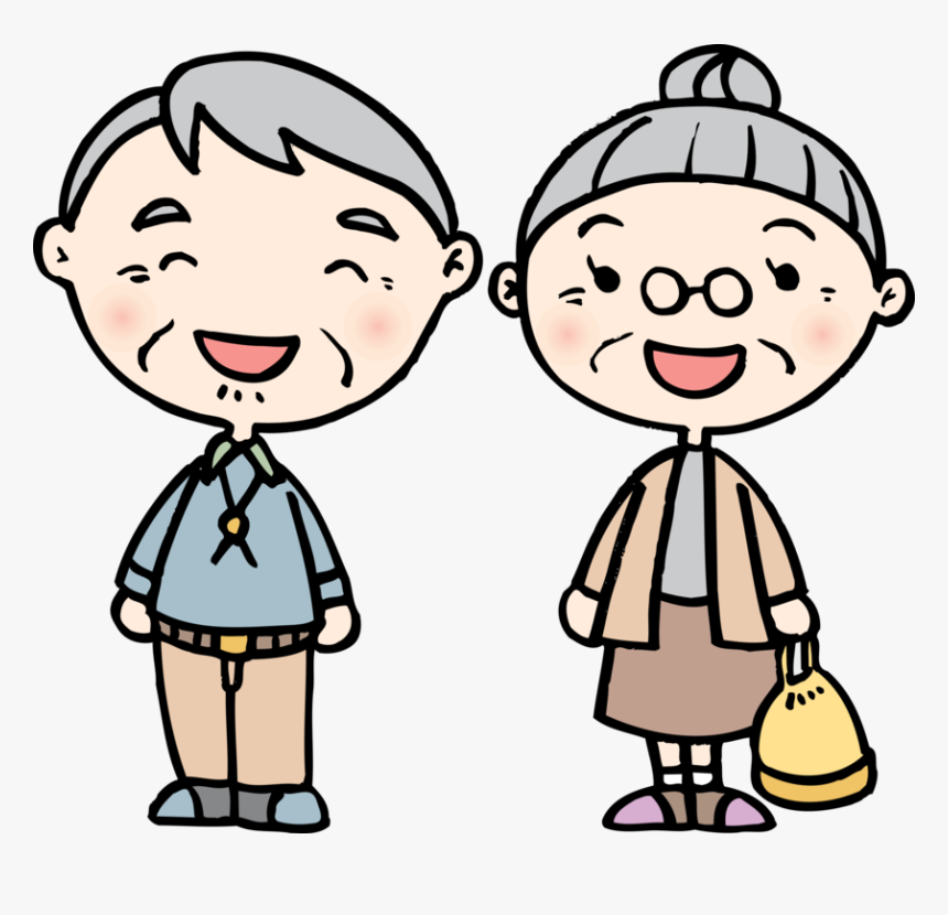 Old Couple おじいさん と おばあさん イラスト かわいい Hd Png Download Kindpng