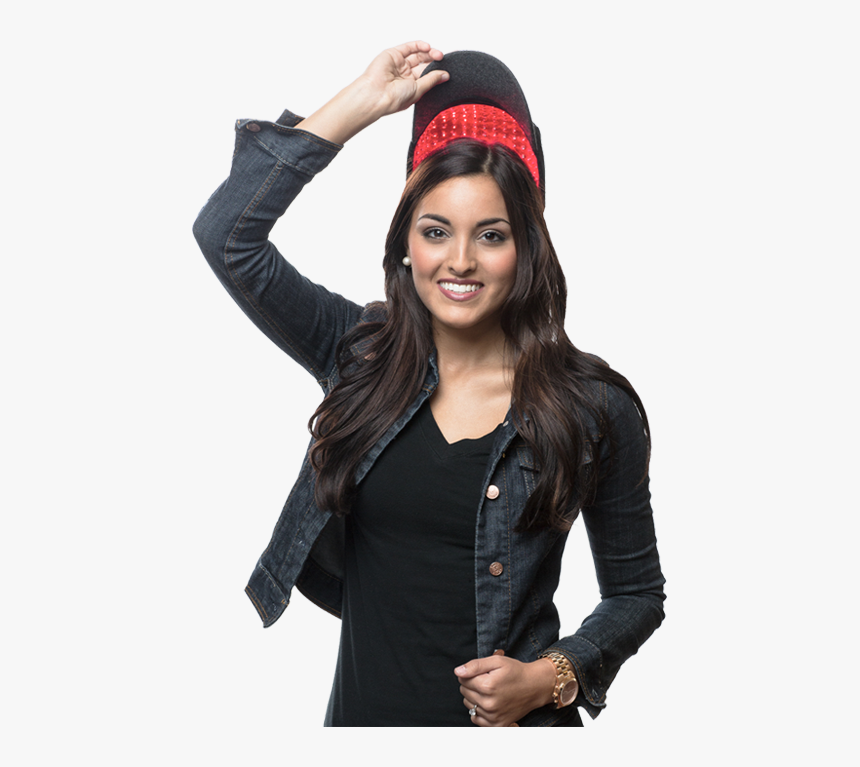 Young Girl Demonstrating Lasercap - Photo Shoot, HD Png Download, Free Download