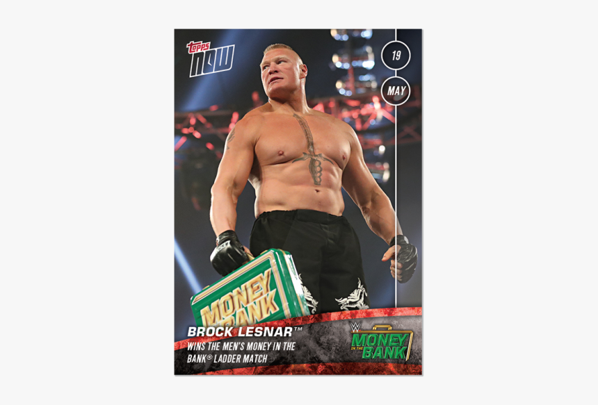 Wwe Topps Now® Card - Brock Lesnar Ali, HD Png Download, Free Download