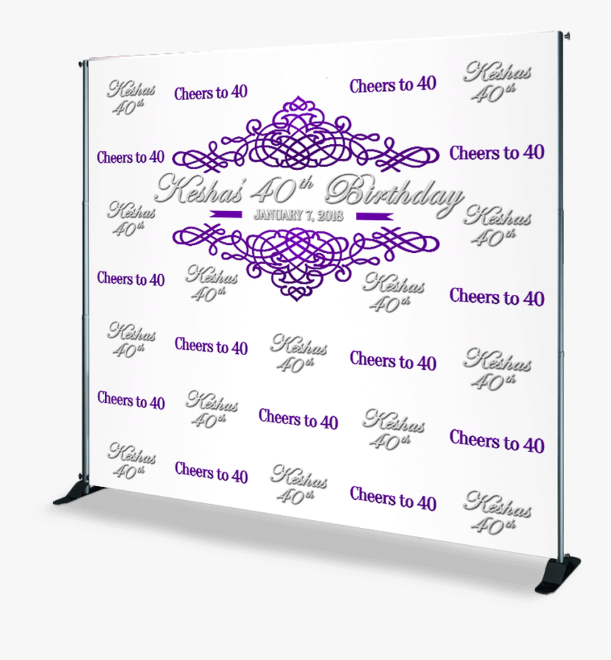 Birthday Step And Repeat - Birthday Step And Repeat Banner, HD Png Download, Free Download