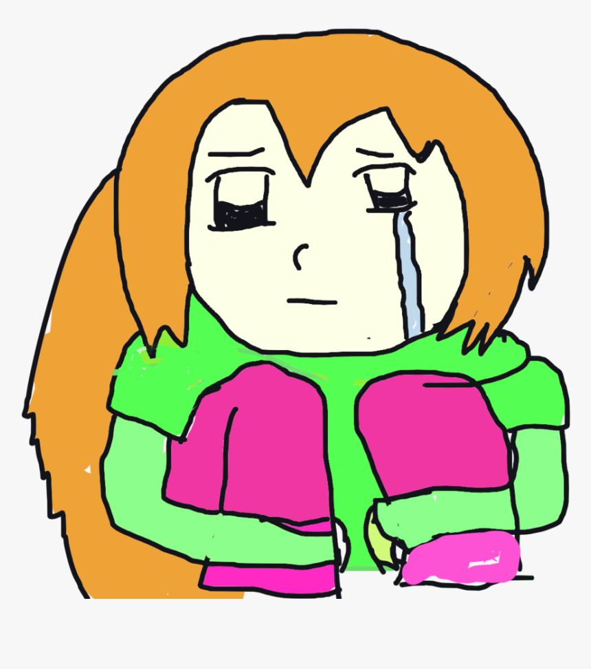 Crying Girl - Cartoon, HD Png Download, Free Download