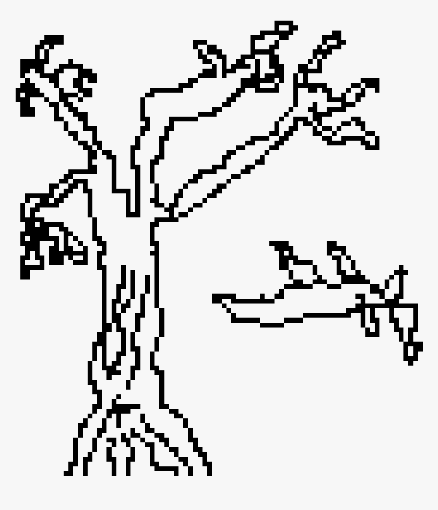 The Dying Tree - Line Art, HD Png Download - kindpng