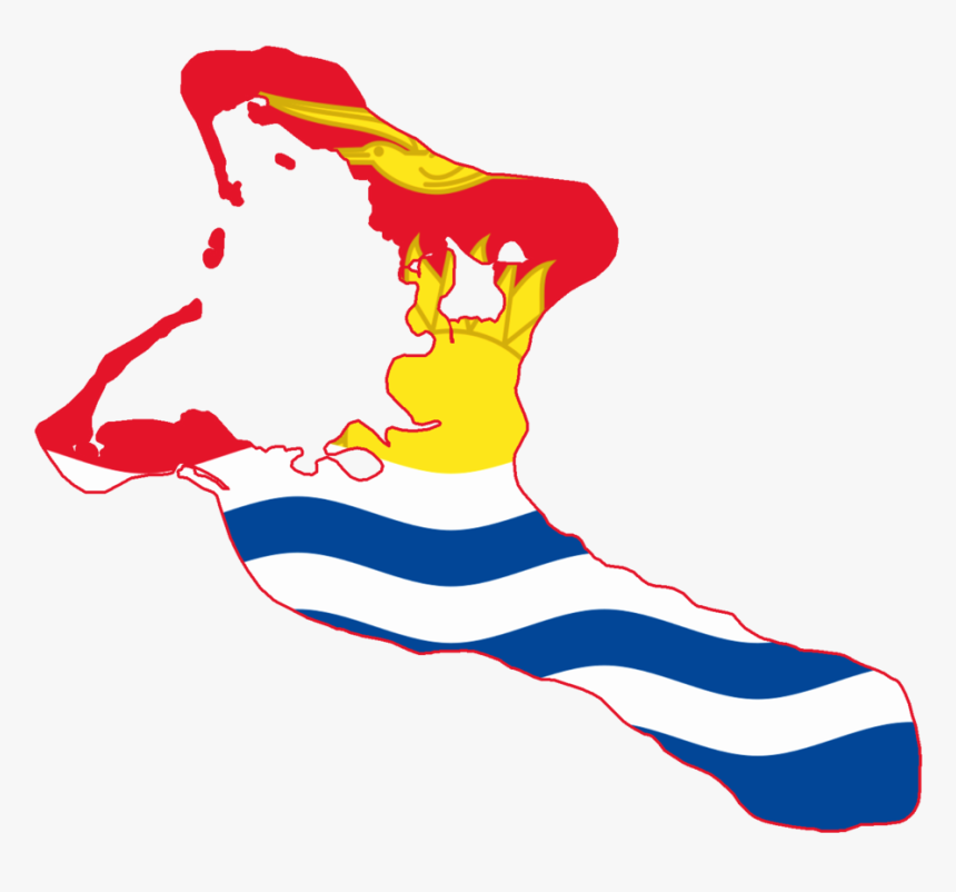 Alternative Countries Wiki - Kiritimati Map Of Kiribati With Flag, HD Png Download, Free Download