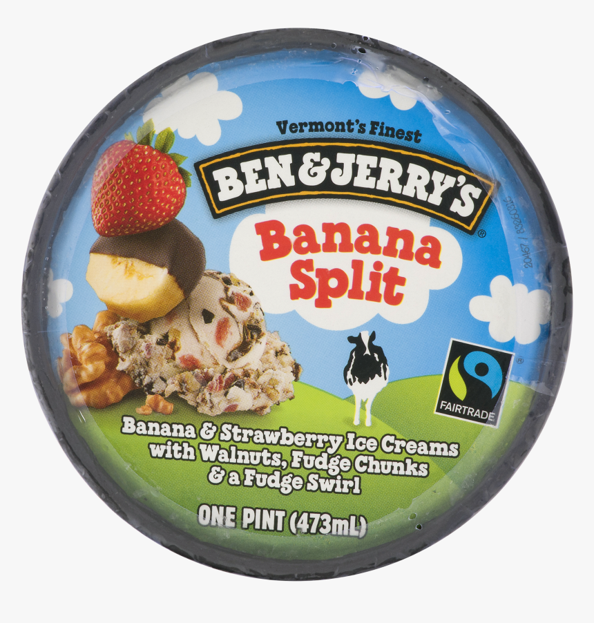 Ben & Jerry"s Ice Cream Banana Split 16 Oz , Png Download - Ben And Jerrys Pucker Upper, Transparent Png, Free Download