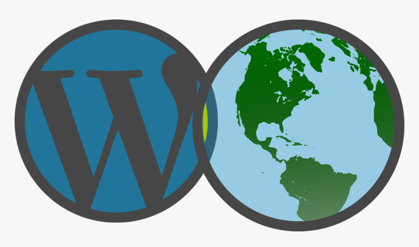 The Venn Diagram Of Gis And Wordpress - Earth Clipart Transparent Background, HD Png Download, Free Download