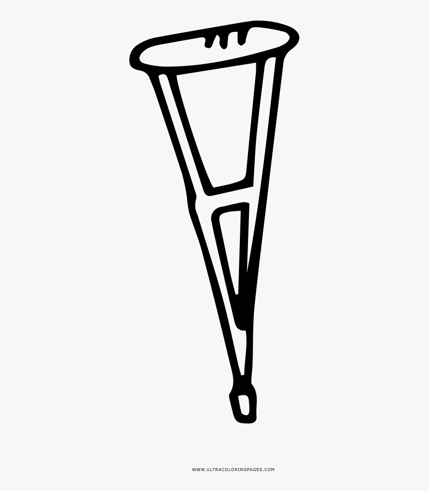 Crutch Coloring Page, HD Png Download, Free Download