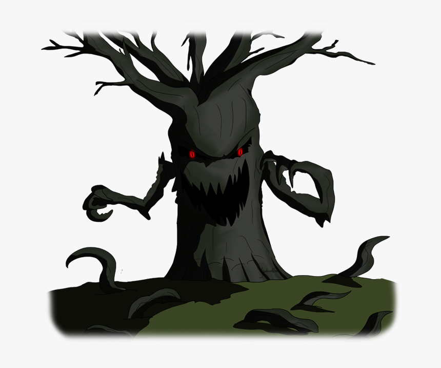 Unthera - Haunted Tree Cartoon, HD Png Download, Free Download