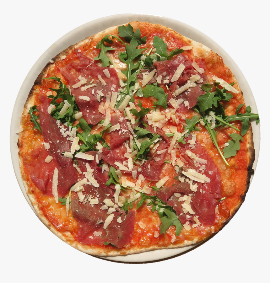 Tomato, Mozzarella, Dried Beef, Rocket Salad, Parmesan - California-style Pizza, HD Png Download, Free Download