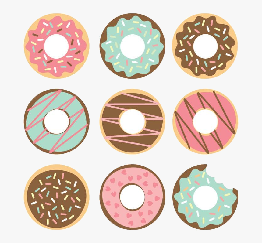Donut Celebrate National Day Or Any With These Free - Printable Donut Clip Art, HD Png Download, Free Download