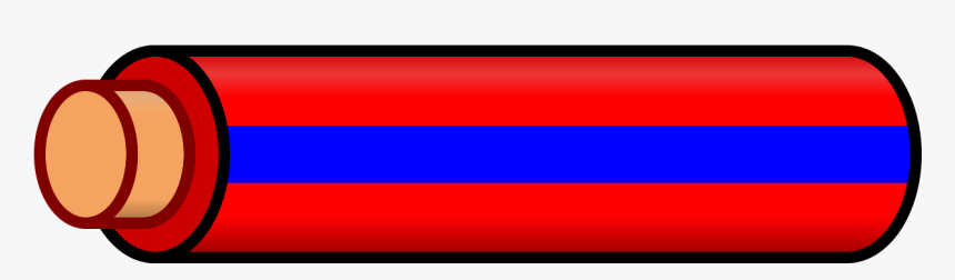 Red Wire With Blue Stripe, HD Png Download, Free Download