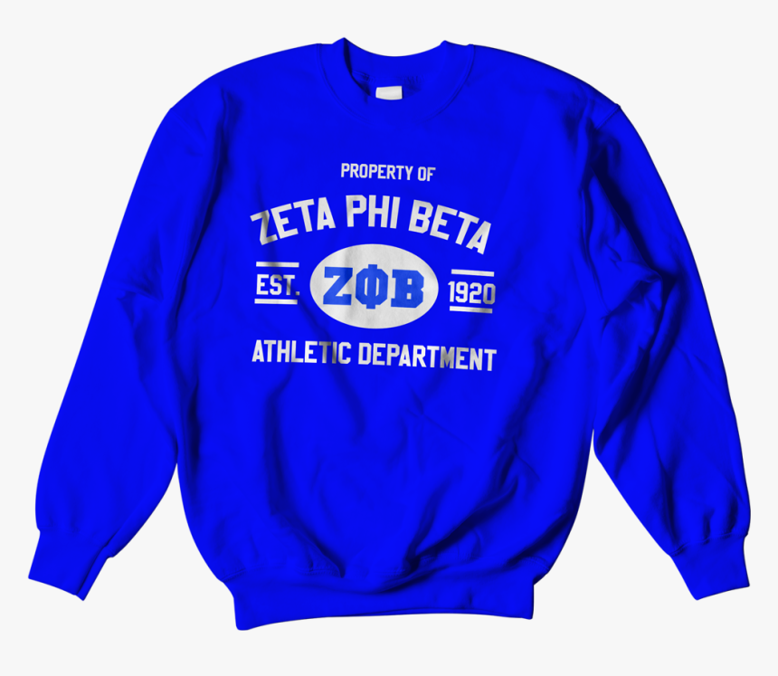 Zeta Phi Beta Athletic Crewneck Sweatshirt - Zeta Phi Beta Sweatshirts, HD Png Download, Free Download