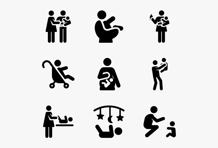 Baby Family Icon Png, Transparent Png, Free Download