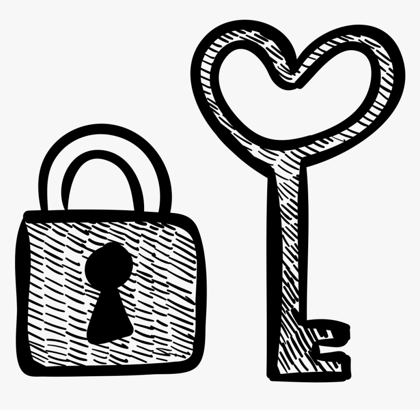 Heart Shaped Key And Padlock Comments, HD Png Download, Free Download
