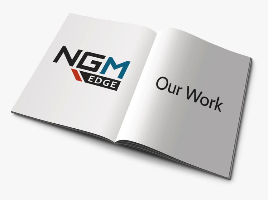 Open Magazine Displaying Ngm Edge Logo - Graphic Design, HD Png Download, Free Download