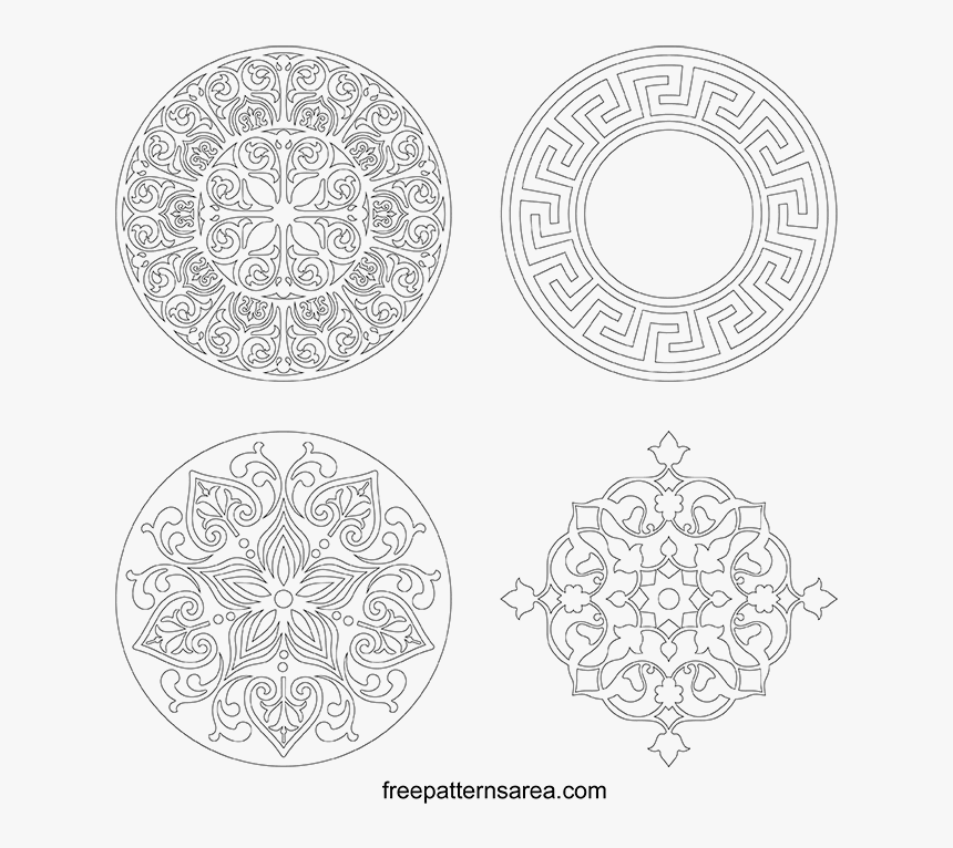 Circle Pattern For Cut, HD Png Download, Free Download