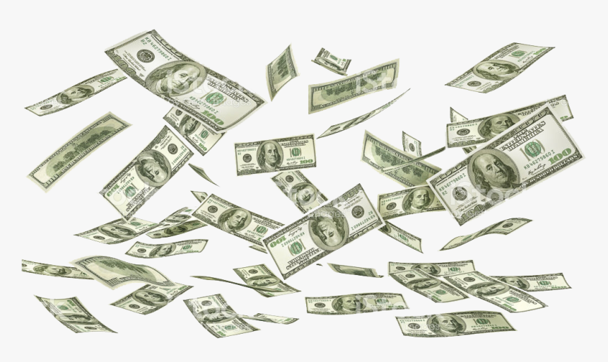 Money Falling Transparent Background , Png Download - Transparent Background Money Raining, Png Download, Free Download