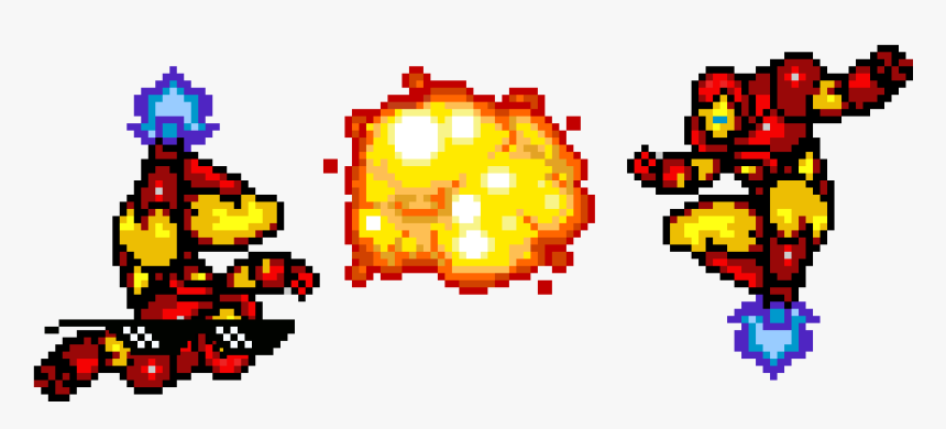 Explosion Pixel Art Png, Transparent Png, Free Download