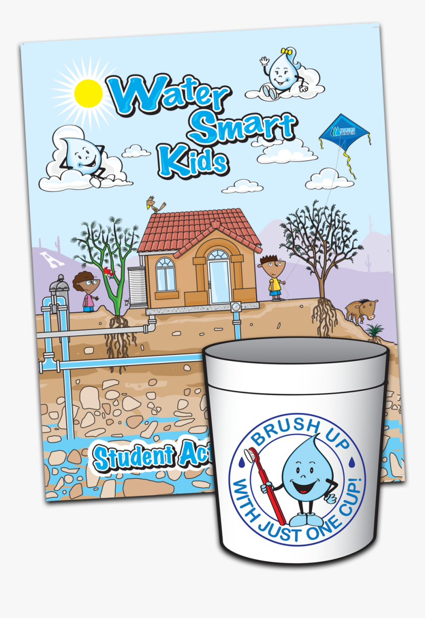 Each Student Receives A Water Smart Kids Activity Booklet - Cartoon, HD Png Download, Free Download