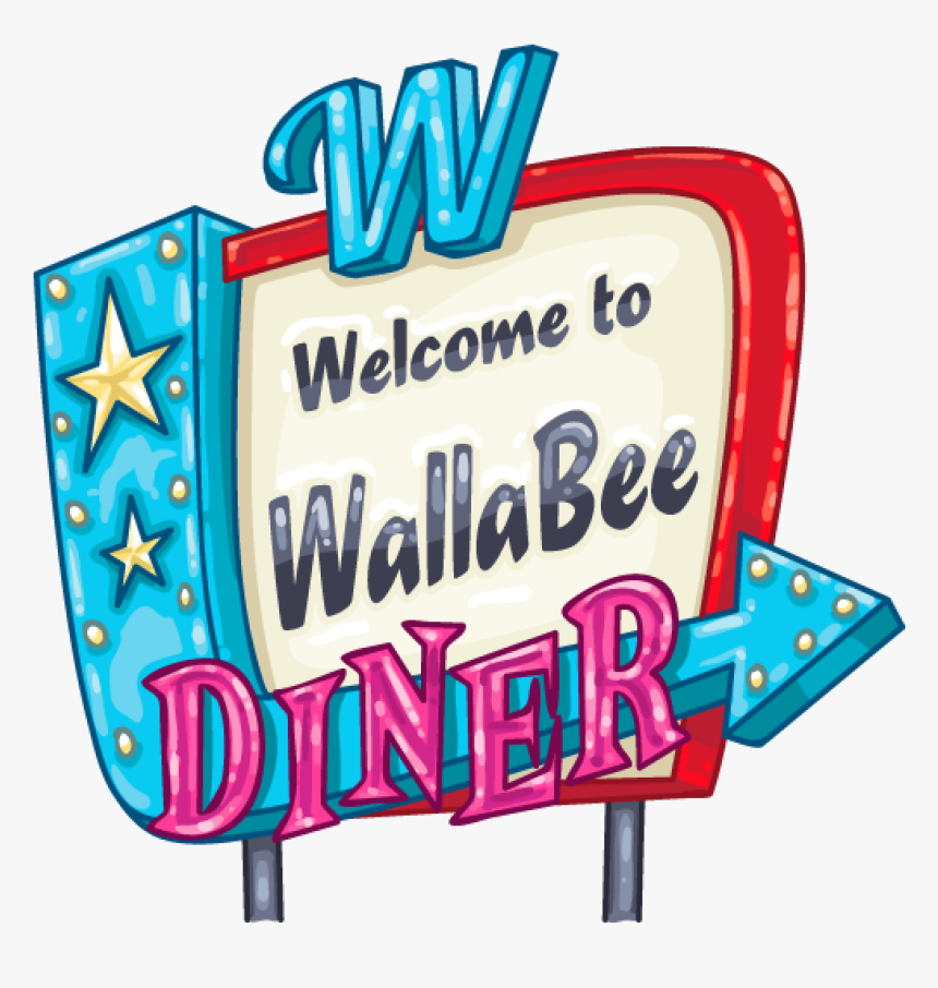 Diner Sign Png, Transparent Png, Free Download