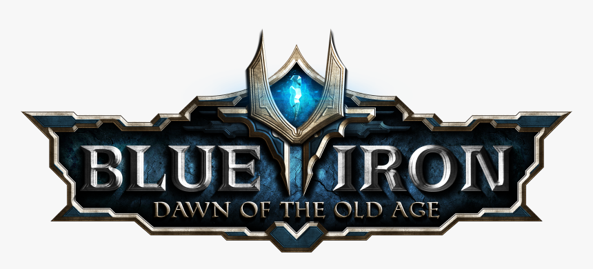 Blue Iron Texture Logo Png File, Transparent Png, Free Download